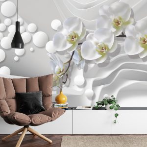 Papier Peint Orchidées Blanches – Image 4