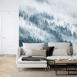 Papier Peint Forêt Dans Le Brouillard – Image 6