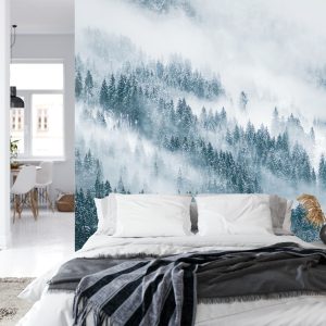 Papier Peint Forêt Dans Le Brouillard – Image 8