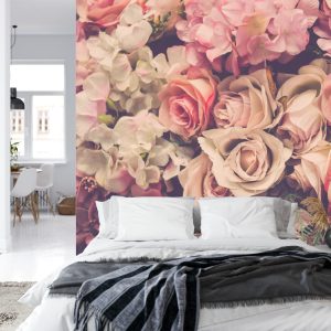Papier Peint Fleurs Colorées Dans Un Style Rétro – Image 8