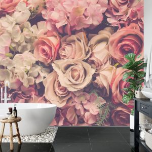 Papier Peint Fleurs Colorées Dans Un Style Rétro – Image 5