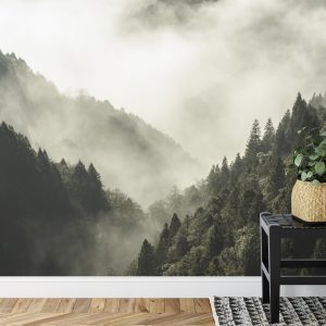 Papier Peint Forêt Dans Le Brouillard – Image 7