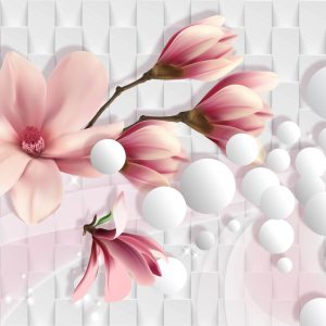 Papier Peint Magnolia Coloré – Image 1