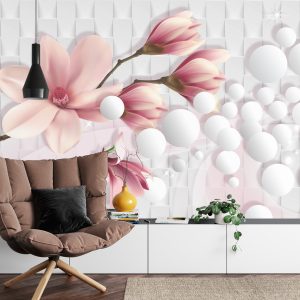 Papier Peint Magnolia Coloré – Image 4