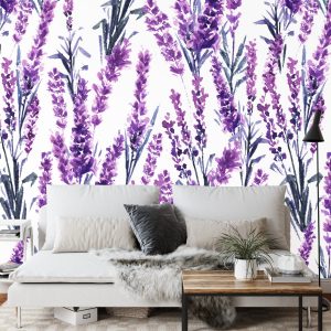 Papier Peint Fleurs De Lavande – Image 3