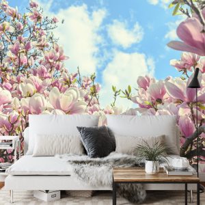 Papier Peint Magnolia À Fleurs Colorées – Image 3
