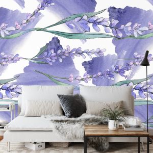 Papier Peint Paysage Champ Lavande – Image 3