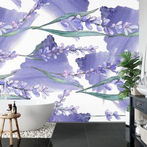 Papier Peint Paysage Champ Lavande – Image 5