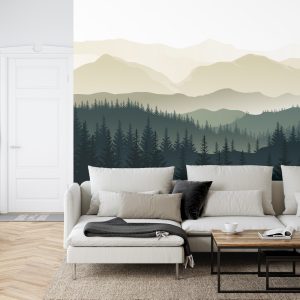 Papier Peint Montagnes Noir Et Blanc – Image 6