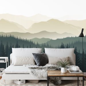 Papier Peint Montagnes Noir Et Blanc – Image 3