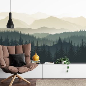 Papier Peint Montagnes Noir Et Blanc – Image 4