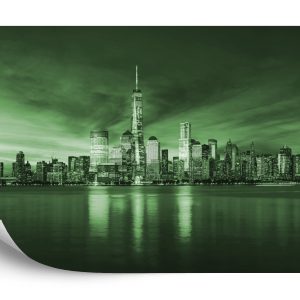 Papier Peint New York City Sunrise En Vert – Image 2