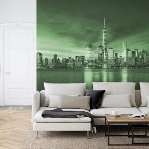 Papier Peint New York City Sunrise En Vert – Image 6