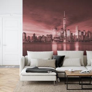 Papier Peint New York City Sunrise En Rouge – Image 6
