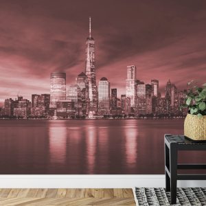 Papier Peint New York City Sunrise En Rouge – Image 7