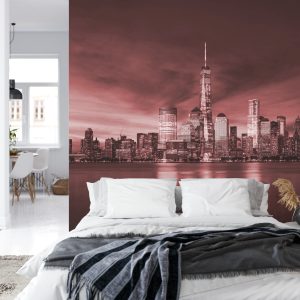 Papier Peint New York City Sunrise En Rouge – Image 8