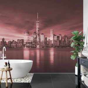 Papier Peint New York City Sunrise En Rouge – Image 5