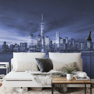 Papier Peint New York City Sunrise En Bleu – Image 3