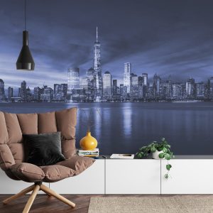 Papier Peint New York City Sunrise En Bleu – Image 4