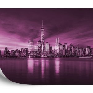 Papier Peint New York City Sunrise En Rose – Image 2