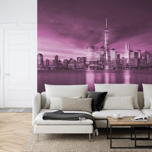 Papier Peint New York City Sunrise En Rose – Image 6