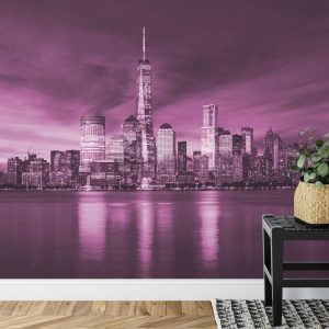 Papier Peint New York City Sunrise En Rose – Image 7