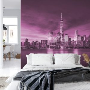 Papier Peint New York City Sunrise En Rose – Image 8