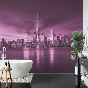 Papier Peint New York City Sunrise En Rose – Image 5