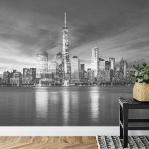 Papier Peint Lever Du Soleil À New York En Noir Et Blanc – Image 7