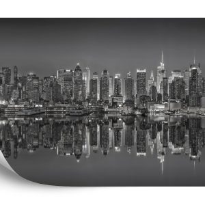 Papier Peint Reflets De New York En Noir Et Blanc – Image 2