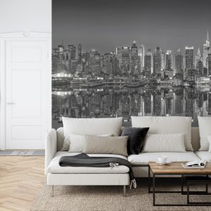 Papier Peint Reflets De New York En Noir Et Blanc – Image 6