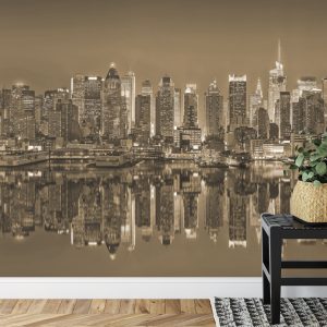 Papier Peint Reflets New-Yorkais En Sépia – Image 7