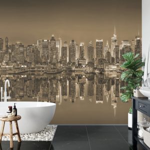 Papier Peint Reflets New-Yorkais En Sépia – Image 5