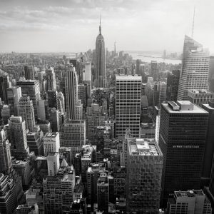 Papier Peint Empire State View En Noir Et Blanc – Image 1