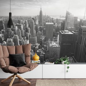 Papier Peint Empire State View En Noir Et Blanc – Image 4