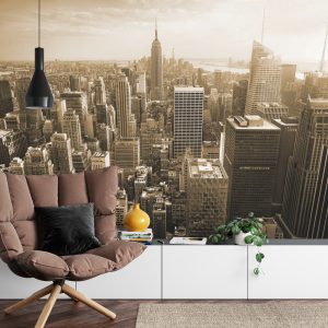 Papier Peint Empire State View En Sépia – Image 4