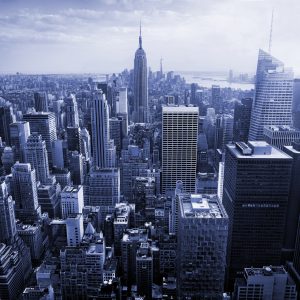 Papier Peint Empire State View En Bleu – Image 1
