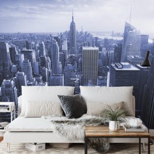 Papier Peint Empire State View En Bleu – Image 3