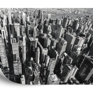 Papier Peint Forêt De Gratte-Ciel En Noir Et Blanc – Image 2