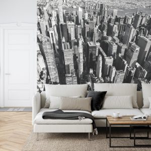 Papier Peint Forêt De Gratte-Ciel En Noir Et Blanc – Image 6