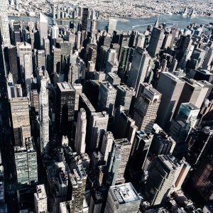 Papier Peint Skyscraper Forêt Cool Filter – Image 1