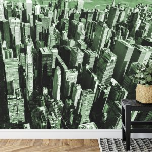 Papier Peint Forêt De Gratte-Ciel En Vert – Image 7