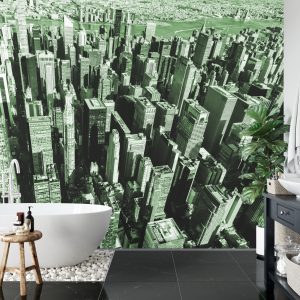 Papier Peint Forêt De Gratte-Ciel En Vert – Image 5