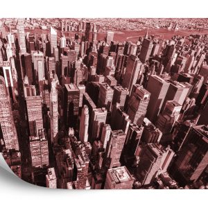 Papier Peint Forêt De Gratte-Ciel En Rouge – Image 2