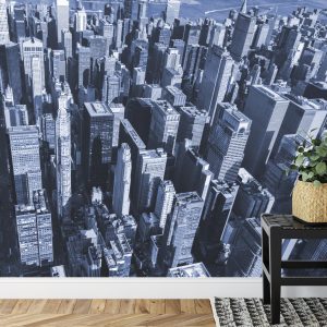 Papier Peint Forêt De Gratte-Ciel En Bleu – Image 7