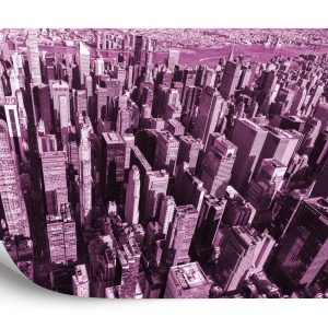 Papier Peint Forêt De Gratte-Ciel En Rose – Image 2