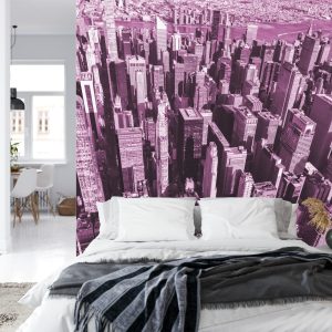 Papier Peint Forêt De Gratte-Ciel En Rose – Image 8