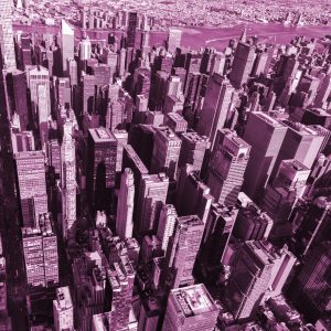 Papier Peint Forêt De Gratte-Ciel En Rose – Image 1