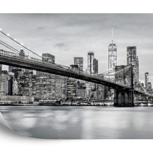 Papier Peint Pont De Brooklyn Nyc En Noir Et Blanc – Image 2