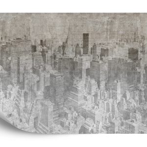 Papier Peint New York City Grunge I Mono – Image 2
